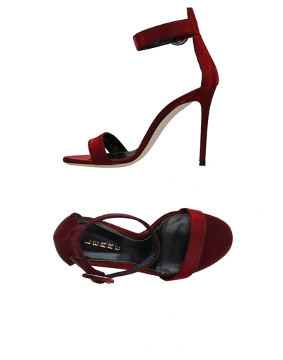 Lerre Sandals In Maroon