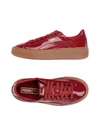 Puma Sneakers In Maroon