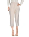 Dondup Cropped Pants & Culottes In Beige