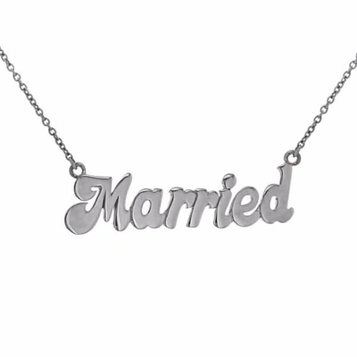 True Rocks “married" Necklace Silver