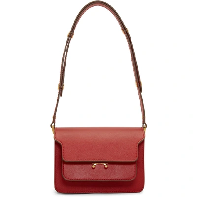 Marni Red Small Trunk Shoulder Bag