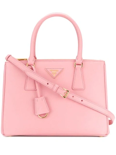 Prada Small Galleria Saffiano Tote In Pink