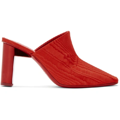 Alyx Ankle Strap Mules In 033 Red