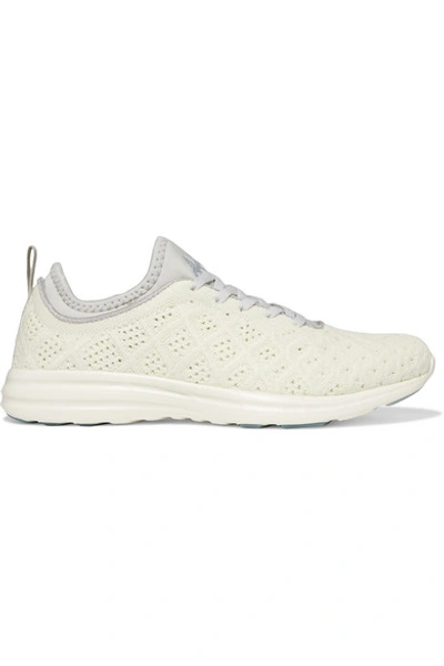 Apl Athletic Propulsion Labs Techloom Phantom Knit Low-top Sneakers In Glow