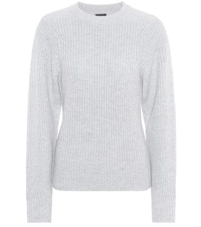 Joseph Wool, Silk And Cashmere Sweater In Gray
