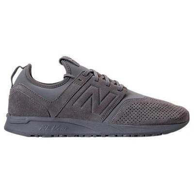 New Balance Men's 247 Suede Casual Sneakers From Finish Line In Grey