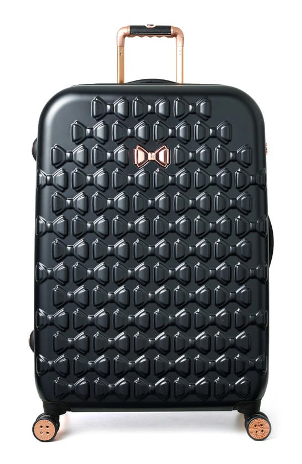 Ted Baker Large Beau Bow Embossed Four-wheel 31-inch Trolley