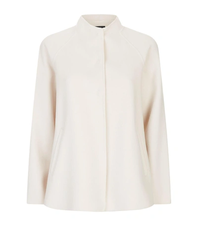 Weekend Max Mara Double-face Wool Coat In Ivory