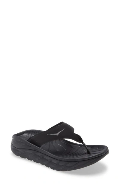Hoka One One Ora Recovery Flip Flop In Black