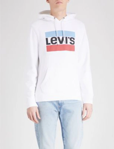 Levi's Graphic Po Cotton-blend Hoody In White
