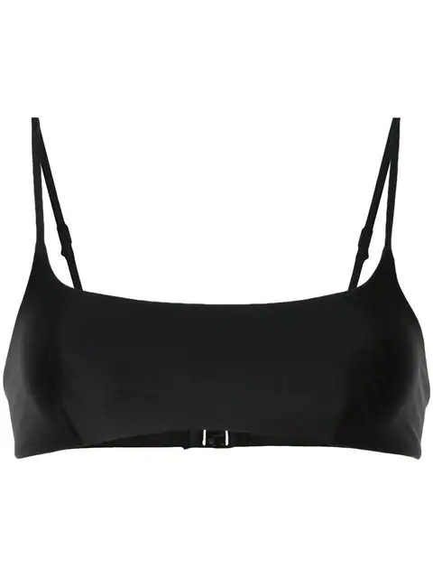 Matteau The Crop Bikini Top In Black | ModeSens