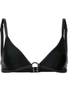 Matteau The Ring Bikini Top In Black