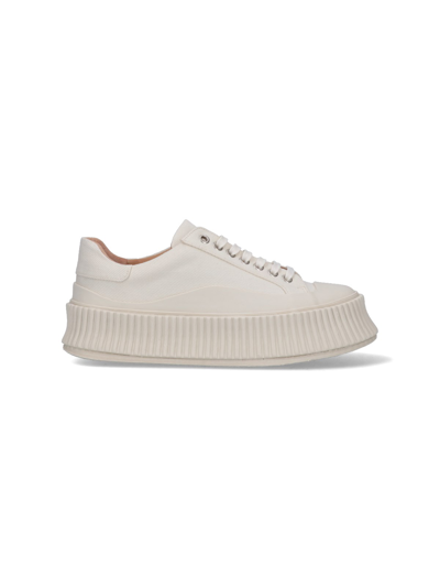Jil Sander Oversize Sole Trainers In White