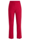 Etro Violante Straight-leg Stretch-cady Trousers In Pink