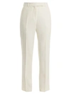 Etro Violante Straight-leg Stretch-cady Trousers In White