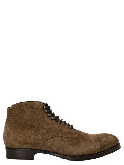 Lidfort Suede Lace-up Ankle Boots In Brown