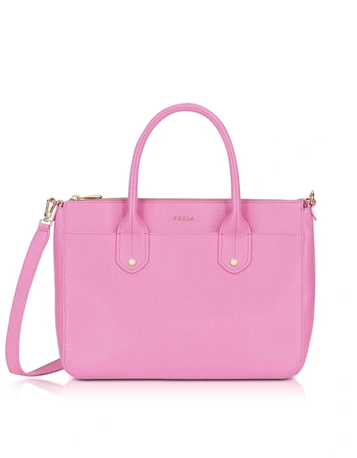 Furla Orchid Saffiano Leather Mediterranea Medium Satchel Bag