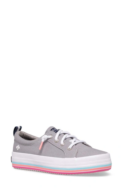 Sperry Kids' Crest Vibe Platform Sneaker In Grey
