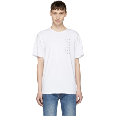 Saturdays Surf Nyc Stacked '09 Printed Cotton-jersey T-shirt In White