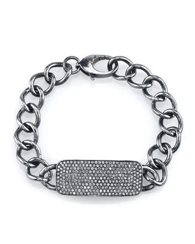 Sheryl Lowe Curb Chain Bracelet With Diamonds