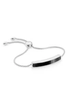 Monica Vinader Baja Stone Bracelet In Black Onyx/ Silver