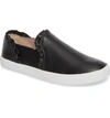 Kate Spade Lilly Ruffle Slip-on Sneaker In Black