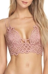 Free People Intimately Fp Adella Longline Bralette In Pink