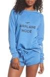The Laundry Room Airplane Mode Cozy Lounge Sweatshirt In Black