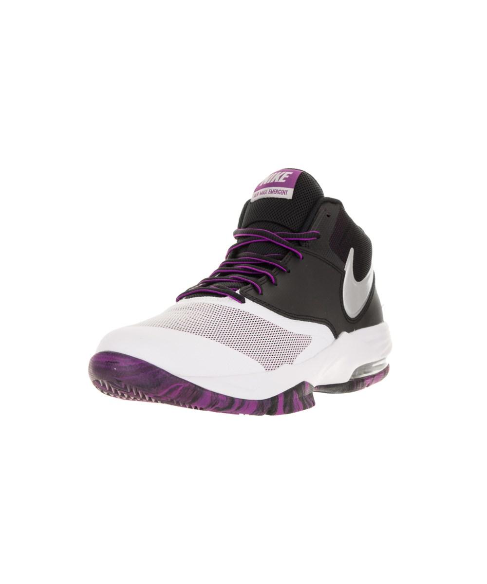 Nike Men's Air Max Emergent Basketball Shoe In White | ModeSens