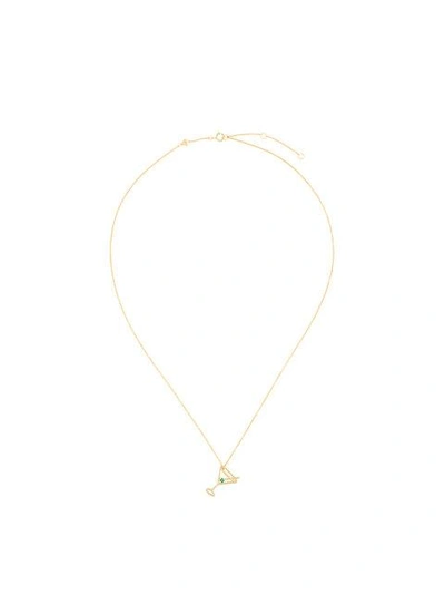 Aliita Cocktail Pendant Fine Chain Necklace - Metallic