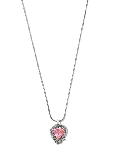 Lyly Erlandsson Sterling Silver Winter Crystal Pendant Necklace