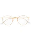 Ray Ban Round Metallic Glasses