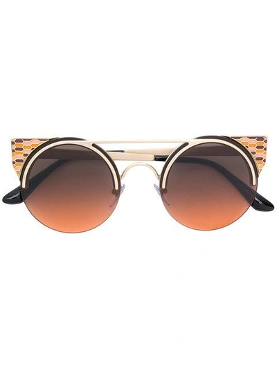 Bulgari Enamelled Cat Eye Sunglasses