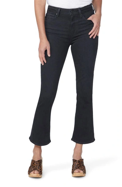 Paige Colette High Waist Crop Flare Jeans In Black