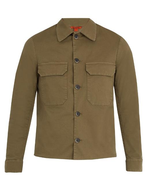 Barena Venezia Patch-pocket Stretch-cotton Twill Jacket In Green | ModeSens