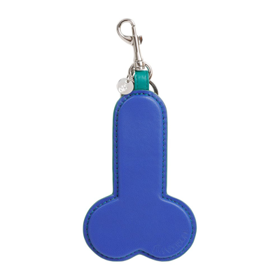 Jw Anderson J.w. Anderson  Penis Keyring Smallleathergoods In Blue