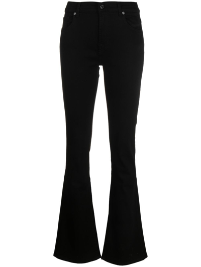 7 For All Mankind B(air) Eco Flared Jeans In Black
