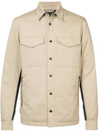 Aztech Mountain Traynor's Down Shirt Jacket In Brown