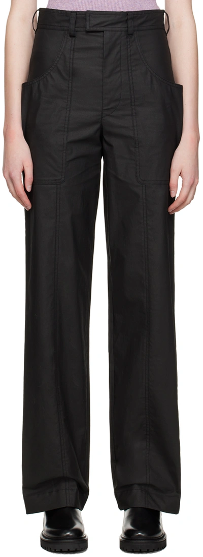 Isabel Marant Liolirok High Waist Trousers In Black