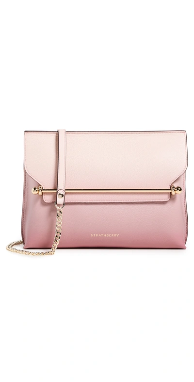 Strathberry Stylist Leather Crossbody Clutch In Pink