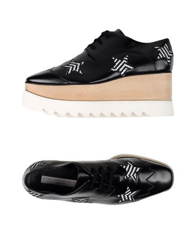 Stella Mccartney Lace-up Shoes In Black
