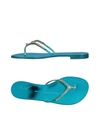 Giuseppe Zanotti Toe Strap Sandals In Turquoise