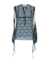 Msgm Blouse In Blue