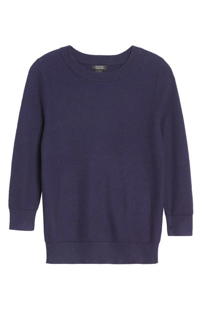 Halogenr X Atlantic-pacific Three Quarter Sleeve Sweater In Navy Dusk