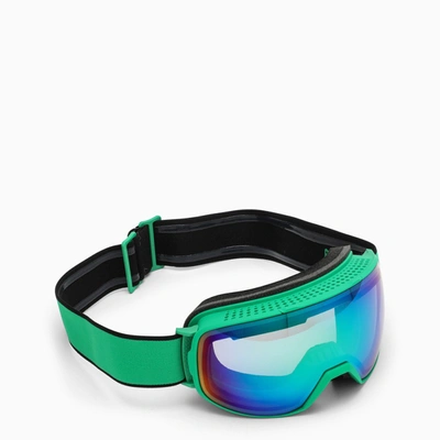 Bottega Veneta Green Snow Goggles With Blue Lenses