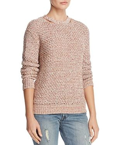 Ella Moss Melange Open Back Sweater In Aurora