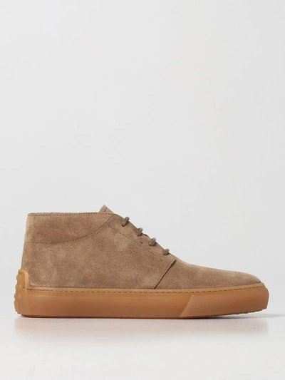 Tod's Suede Chukka Boots In Brown