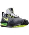 Nike Men's Air Max Fury Running Sneakers From Finish Line In Cool Grey/volt-anthracite