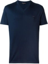 Michael Kors V-neck T-shirt In Blue