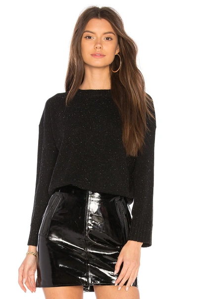 Brown Allan The Crop Sweater In Black